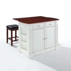 Coventry White Kitchen Island with Stools by CROSLEY FURNITURE -Deals CROSLEY FURNITURE Store white crosley furniture kitchen islands kf300075wh c3 1000