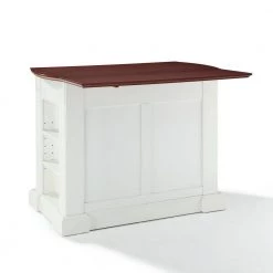 Coventry White Kitchen Island with Cherry Drop Leaf Top by CROSLEY FURNITURE -Deals CROSLEY FURNITURE Store white crosley furniture kitchen islands kf30007wh 4f 1000