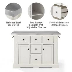 Julia Black Kitchen Island with Saddle Stools by CROSLEY FURNITURE -Deals CROSLEY FURNITURE Store white crosley furniture kitchen islands kf30062wh bk 1f 1000