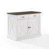 Clifton White Kitchen Island by CROSLEY FURNITURE