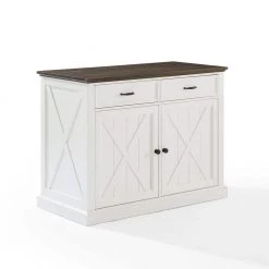 Clifton White Kitchen Island by CROSLEY FURNITURE