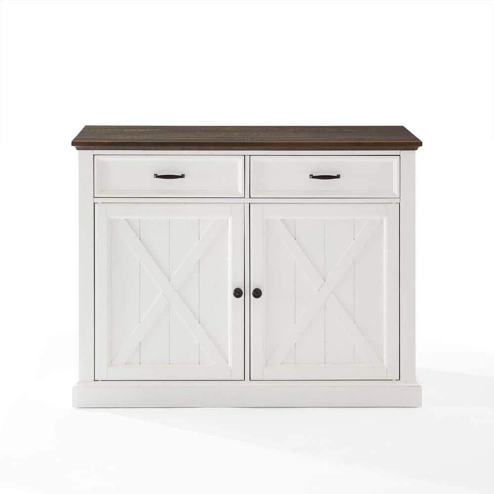 Clifton White Kitchen Island by CROSLEY FURNITURE 6 Clifton White Kitchen Island by CROSLEY FURNITURE - Image 4
