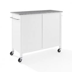Soren White Kitchen Island with Gray Granite Top by CROSLEY FURNITURE -Deals CROSLEY FURNITURE Store white crosley furniture kitchen islands kf30090gg wh 4f 1000