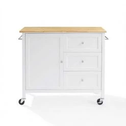 Soren White Kitchen Island with Natural Wood Top by CROSLEY FURNITURE 11 Soren White Kitchen Island with Natural Wood Top by CROSLEY FURNITURE -Deals CROSLEY FURNITURE Store white crosley furniture kitchen islands kf30090na wh c3 1000