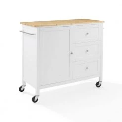 Soren White Kitchen Island with Natural Wood Top by CROSLEY FURNITURE 15 Soren White Kitchen Island with Natural Wood Top by CROSLEY FURNITURE -Deals CROSLEY FURNITURE Store white crosley furniture kitchen islands kf30090na wh fa 1000