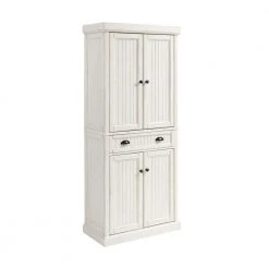 Seaside White Kitchen Pantry by CROSLEY FURNITURE