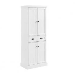 Shoreline White Pantry by CROSLEY FURNITURE