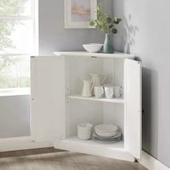 Shoreline White Stackable Corner Pantry by CROSLEY FURNITURE -Deals CROSLEY FURNITURE Store white crosley furniture pantry cabinets cf3118 wh 77 1000