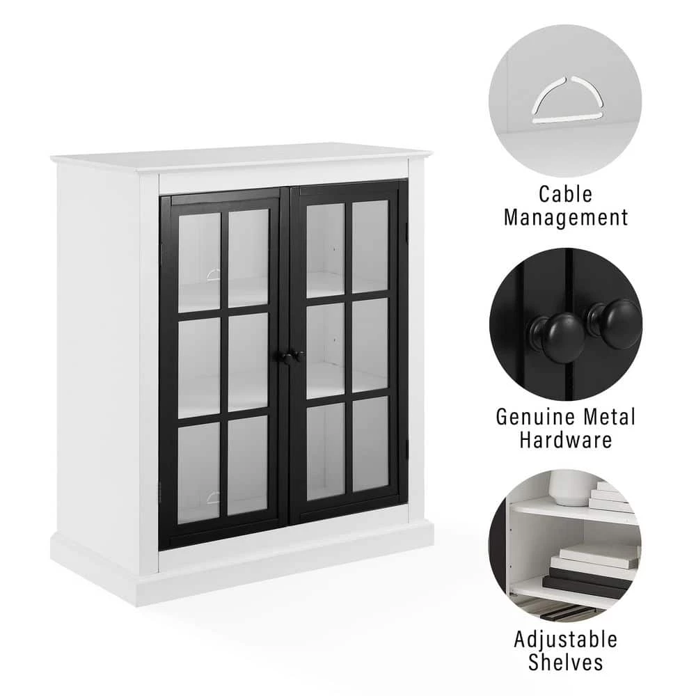 Cecily White Stackable Storage Pantry by CROSLEY FURNITURE 11 Cecily White Stackable Storage Pantry by CROSLEY FURNITURE - Image 9