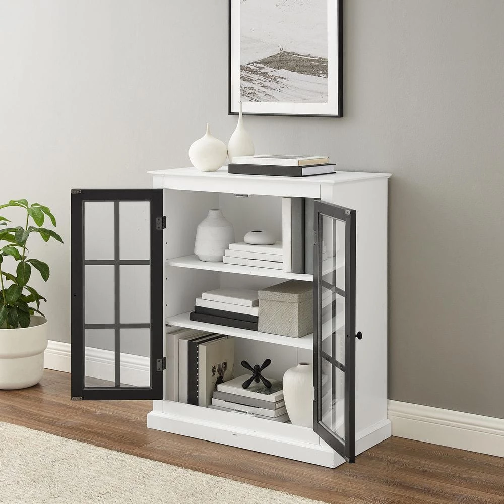 Cecily White Stackable Storage Pantry by CROSLEY FURNITURE 5 Cecily White Stackable Storage Pantry by CROSLEY FURNITURE - Image 3