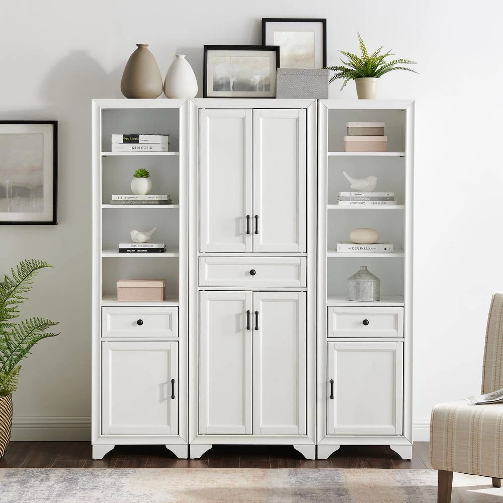 Tara 67.75 in. White Pantry Set by CROSLEY FURNITURE 9 Tara 67.75 in. White Pantry Set by CROSLEY FURNITURE - Image 7