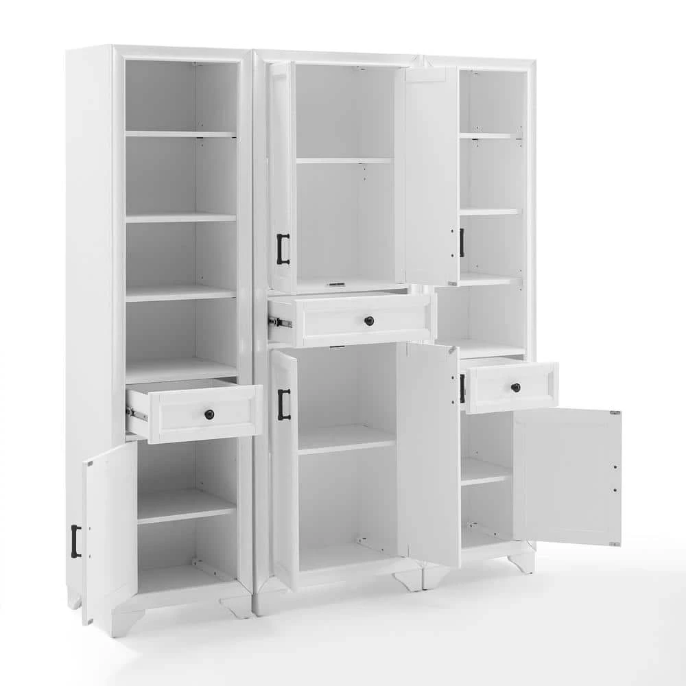 Tara 67.75 in. White Pantry Set by CROSLEY FURNITURE 7 Tara 67.75 in. White Pantry Set by CROSLEY FURNITURE - Image 5