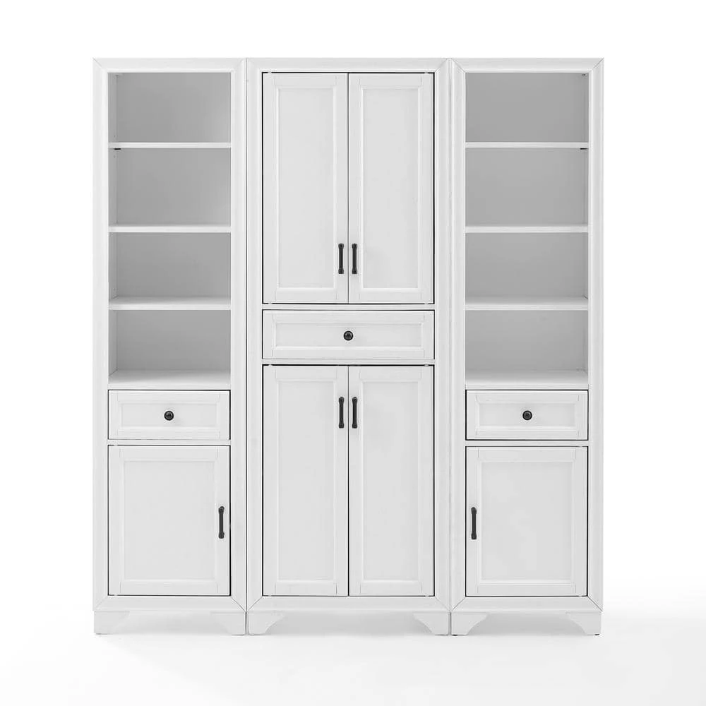 Tara 67.75 in. White Pantry Set by CROSLEY FURNITURE 6 Tara 67.75 in. White Pantry Set by CROSLEY FURNITURE - Image 4