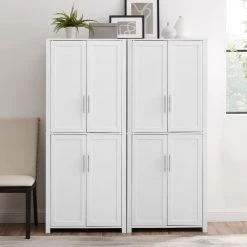 Savannah White Food Pantry (Set of 2) by CROSLEY FURNITURE -Deals CROSLEY FURNITURE Store white crosley furniture pantry cabinets kf33020wh 31 1000