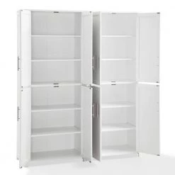 Savannah White Food Pantry (Set of 2) by CROSLEY FURNITURE -Deals CROSLEY FURNITURE Store white crosley furniture pantry cabinets kf33020wh 4f 1000