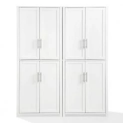 Savannah White Food Pantry (Set of 2) by CROSLEY FURNITURE -Deals CROSLEY FURNITURE Store white crosley furniture pantry cabinets kf33020wh c3 1000