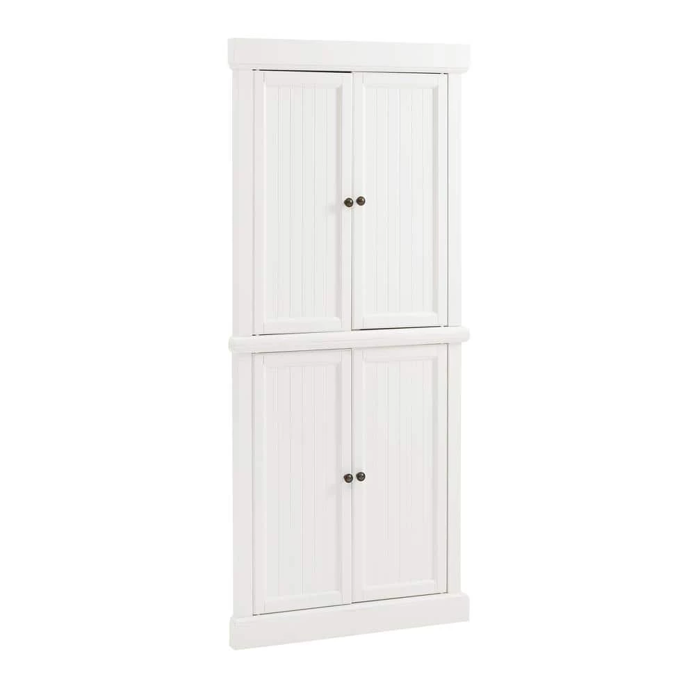 Shoreline White Corner Pantry by CROSLEY FURNITURE 3 Shoreline White Corner Pantry by CROSLEY FURNITURE