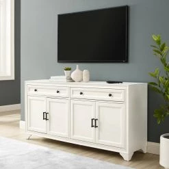 Tara Distressed White Sideboard by CROSLEY FURNITURE 14 Tara Distressed White Sideboard by CROSLEY FURNITURE -Deals CROSLEY FURNITURE Store white crosley furniture sideboards buffet tables cf4209 wh 1f 1000