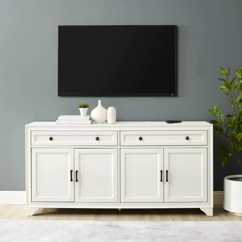 Tara Distressed White Sideboard by CROSLEY FURNITURE 8 Tara Distressed White Sideboard by CROSLEY FURNITURE - Image 6