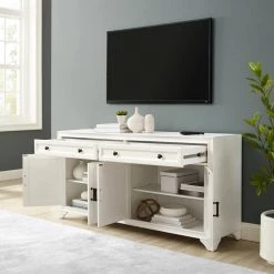 Tara Distressed White Sideboard by CROSLEY FURNITURE 16 Tara Distressed White Sideboard by CROSLEY FURNITURE -Deals CROSLEY FURNITURE Store white crosley furniture sideboards buffet tables cf4209 wh fa 1000