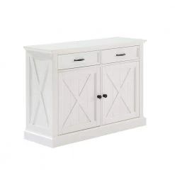 Clifton Distressed White Sideboard by CROSLEY FURNITURE
