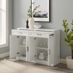 Stanton White Sideboard by CROSLEY FURNITURE -Deals CROSLEY FURNITURE Store white crosley furniture sideboards buffet tables cf4213 wh 77 1000
