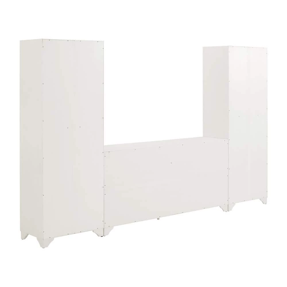 Tara White Sideboard with Pantries by CROSLEY FURNITURE 7 Tara White Sideboard with Pantries by CROSLEY FURNITURE - Image 6