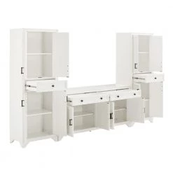 Tara White Sideboard with Pantries by CROSLEY FURNITURE 12 Tara White Sideboard with Pantries by CROSLEY FURNITURE -Deals CROSLEY FURNITURE Store white crosley furniture sideboards buffet tables kf33012wh 4f 1000