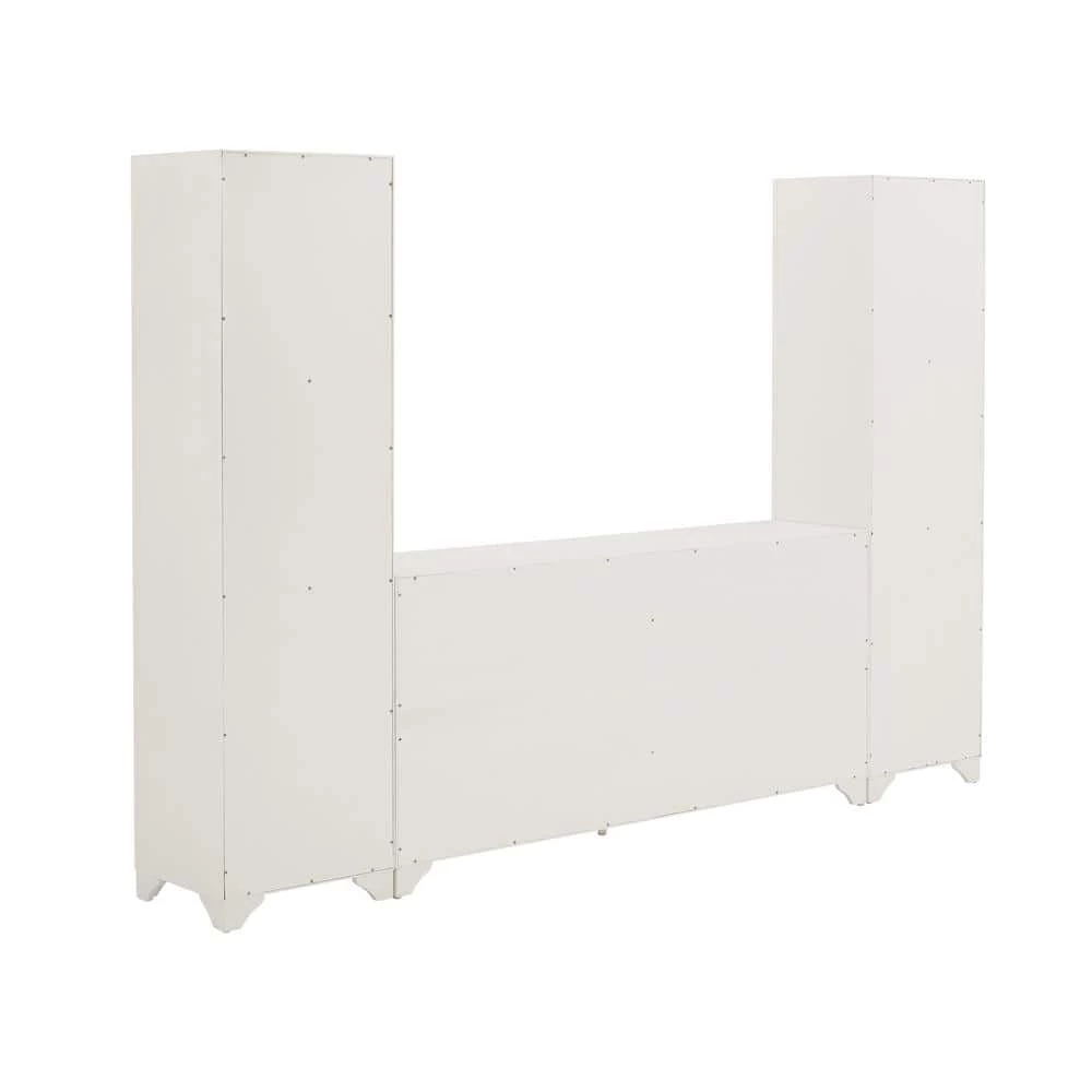 Tara White Sideboard with Bookshelves by CROSLEY FURNITURE 8 Tara White Sideboard with Bookshelves by CROSLEY FURNITURE - Image 6