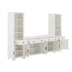 Tara White Sideboard with Bookshelves by CROSLEY FURNITURE 13 Tara White Sideboard with Bookshelves by CROSLEY FURNITURE -Deals CROSLEY FURNITURE Store white crosley furniture sideboards buffet tables kf33014wh 4f 1000