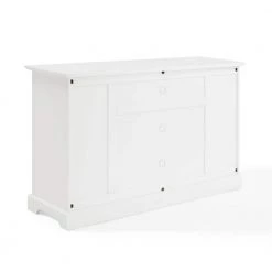 Campbell 60 in. White Wood TV Stand Fits TVs Up to 60 in. with Storage Doors by CROSLEY FURNITURE -Deals CROSLEY FURNITURE Store white crosley furniture tv stands cf101060 wh 4f 1000