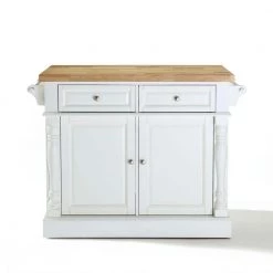 Oxford White Kitchen Island by CROSLEY FURNITURE