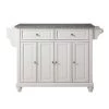 Cambridge White Kitchen Island with Granite Top by CROSLEY FURNITURE