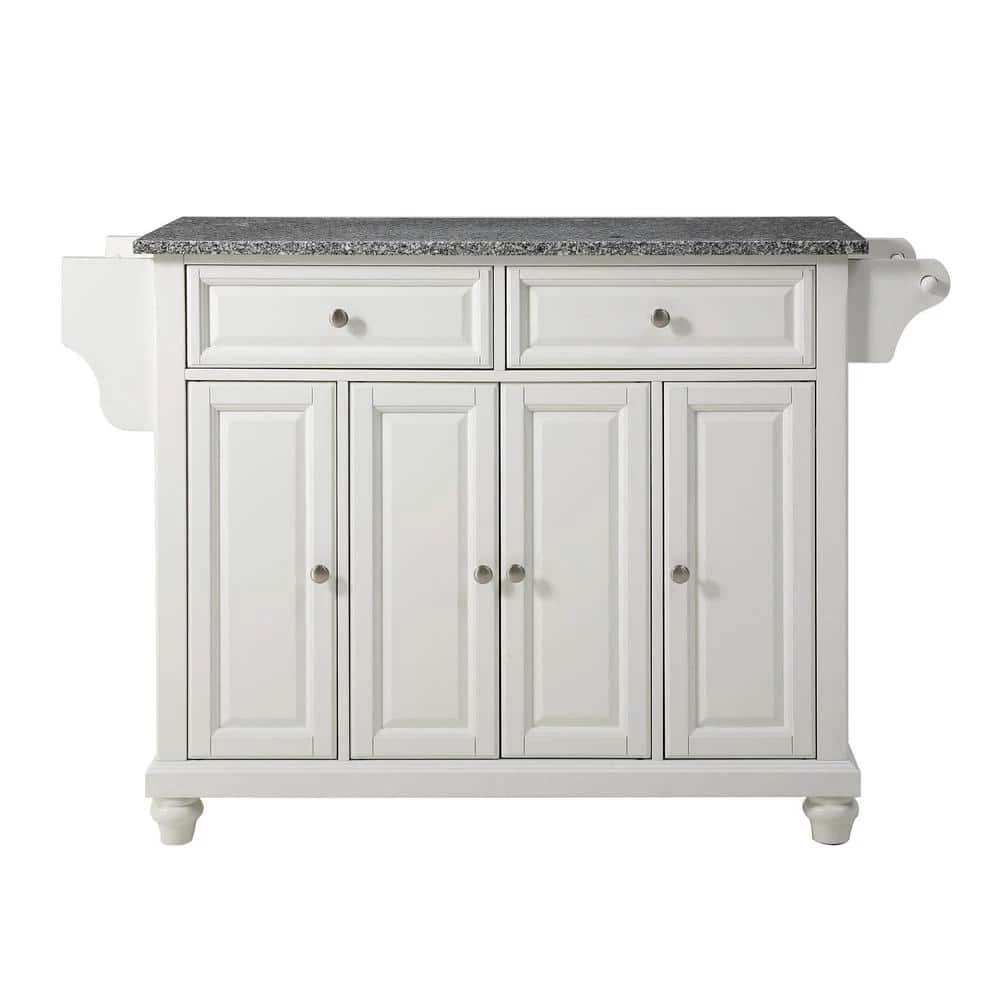 Cambridge White Kitchen Island with Granite Top by CROSLEY FURNITURE 3 Cambridge White Kitchen Island with Granite Top by CROSLEY FURNITURE