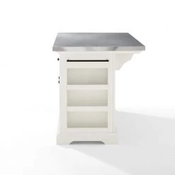 Julia White Kitchen Island with Towel Rack by CROSLEY FURNITURE 20 Julia White Kitchen Island with Towel Rack by CROSLEY FURNITURE -Deals CROSLEY FURNITURE Store white with stainless top crosley furniture kitchen islands kf30025awh 66 1000