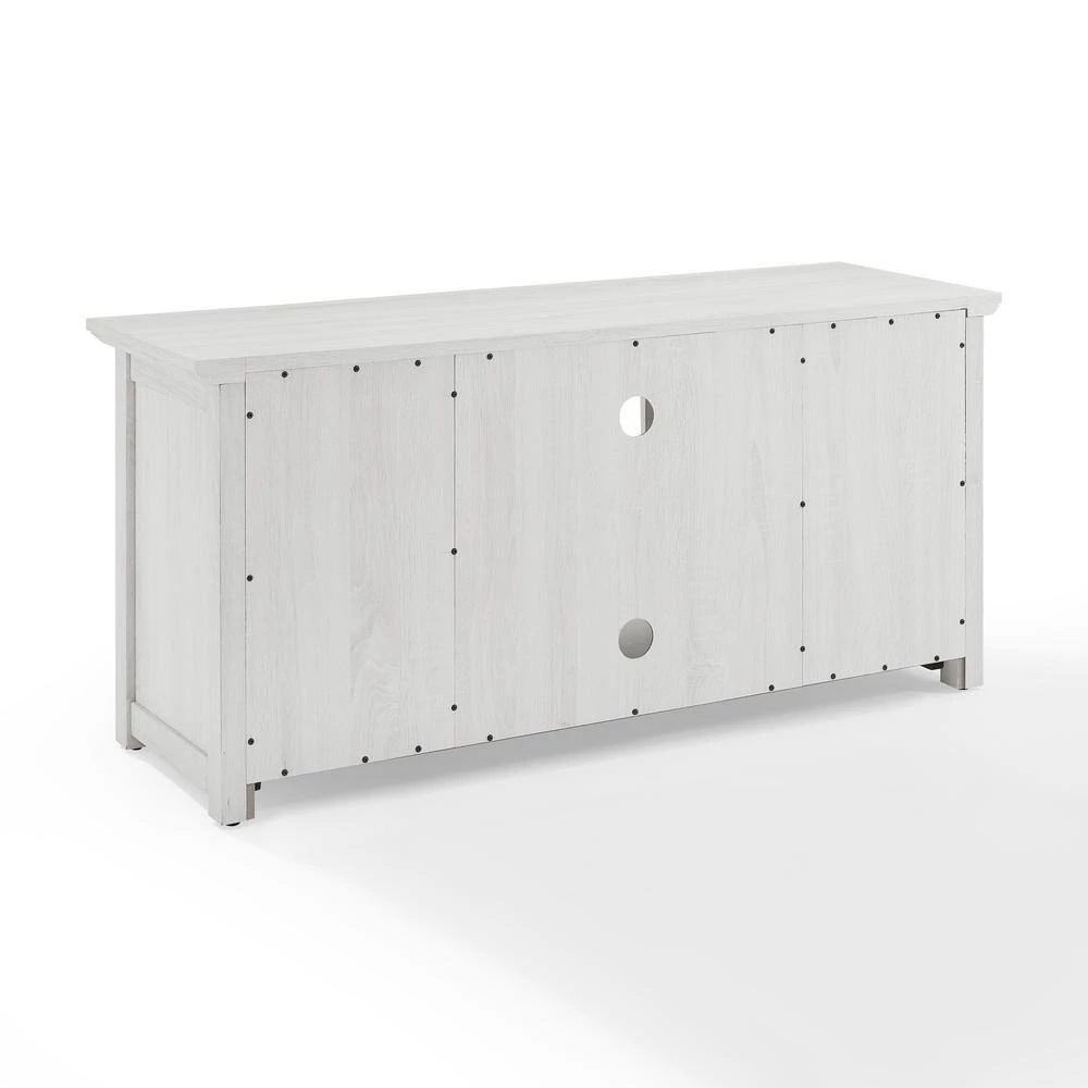 Camden 48 in. Whitewash Low Profile TV Stand Fits 50 in. TV with Cable Management by CROSLEY FURNITURE 7 Camden 48 in. Whitewash Low Profile TV Stand Fits 50 in. TV with Cable Management by CROSLEY FURNITURE - Image 5