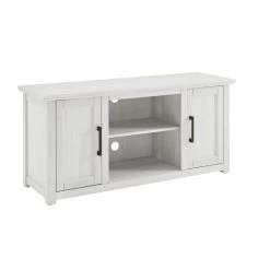 Camden 48 in. Whitewash Low Profile TV Stand Fits 50 in. TV with Cable Management by CROSLEY FURNITURE