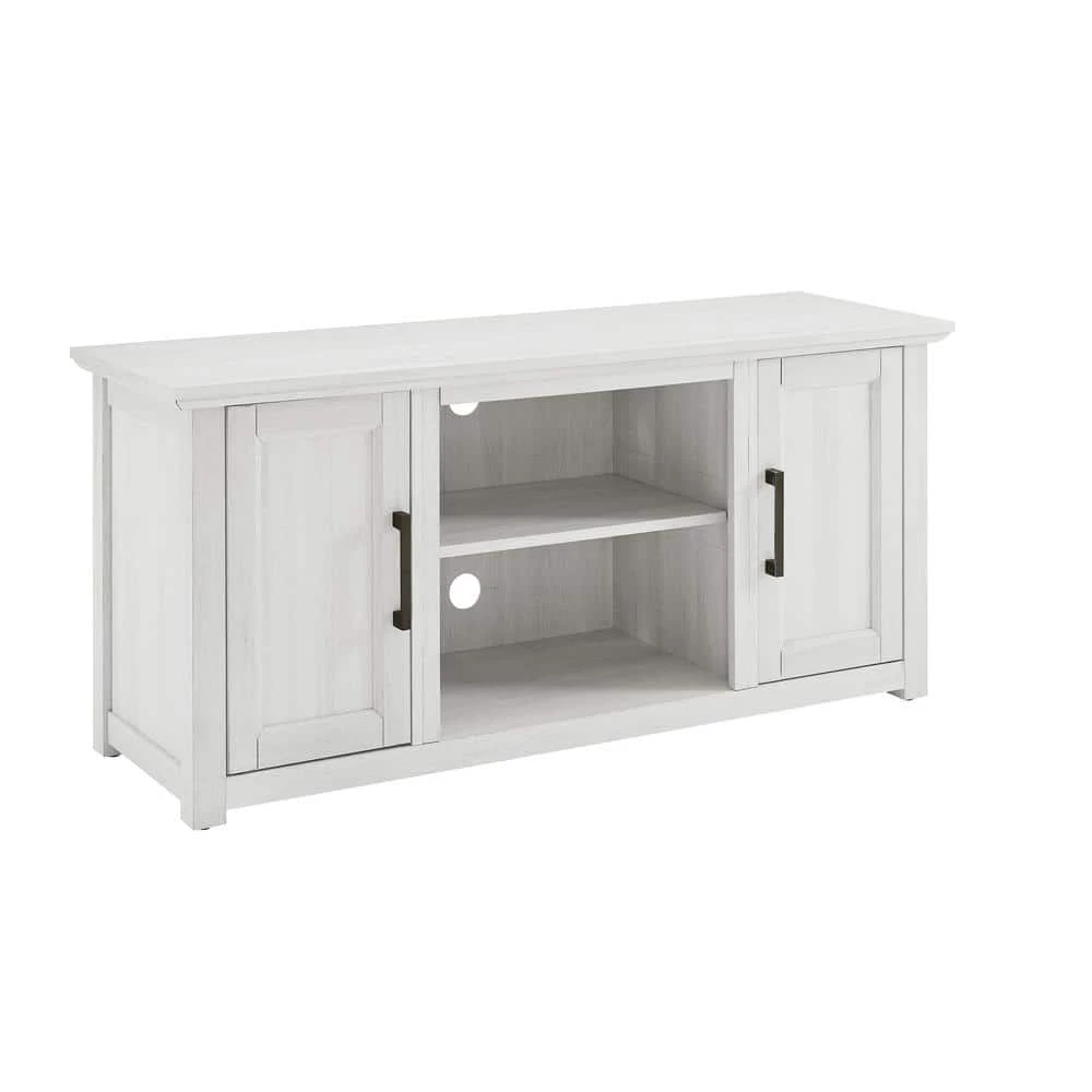 Camden 48 in. Whitewash Low Profile TV Stand Fits 50 in. TV with Cable Management by CROSLEY FURNITURE 3 Camden 48 in. Whitewash Low Profile TV Stand Fits 50 in. TV with Cable Management by CROSLEY FURNITURE